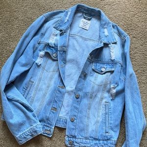 Distressed Denim Jacket